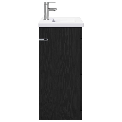 Bathroom Furniture Set Black Oak 81 x 40 x 84.5 cm