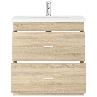 Bathroom Furniture Set Sonoma Oak 81 x 40 x 84.5 cm