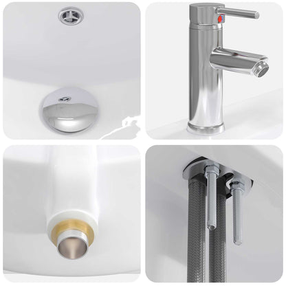Bathroom Furniture Set Concrete Grey 81 x 40 x 84.5 cm