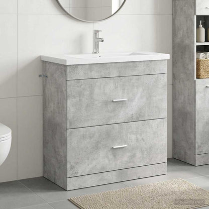 Bathroom Furniture Set Concrete Grey 81 x 40 x 84.5 cm