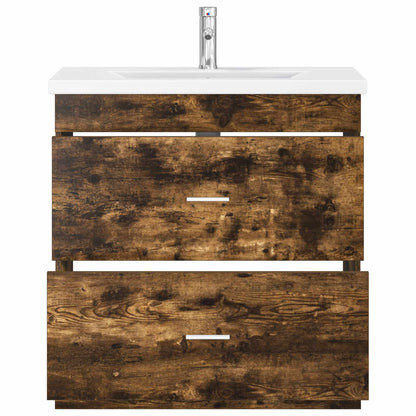 Bathroom Furniture Set Smoked Oak 81 x 40 x 84.5 cm