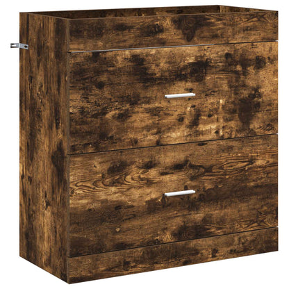 Bathroom Furniture Set Smoked Oak 81 x 40 x 84.5 cm