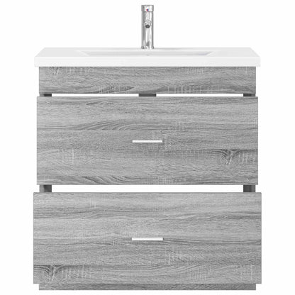 Bathroom Furniture Set Grey Sonoma 81 x 40 x 84.5 cm
