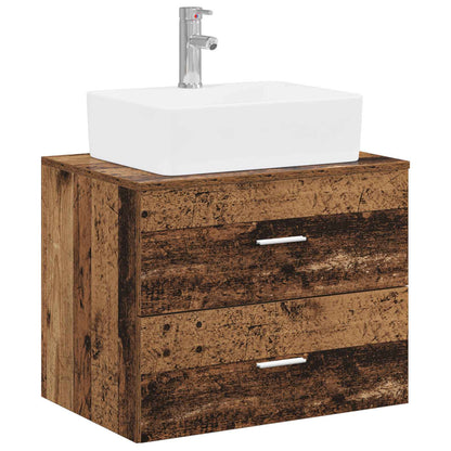 Bathroom Furniture Set Old Wood Engineered Wood