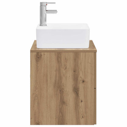Bathroom Furniture Set Artisan Oak Engineered Wood