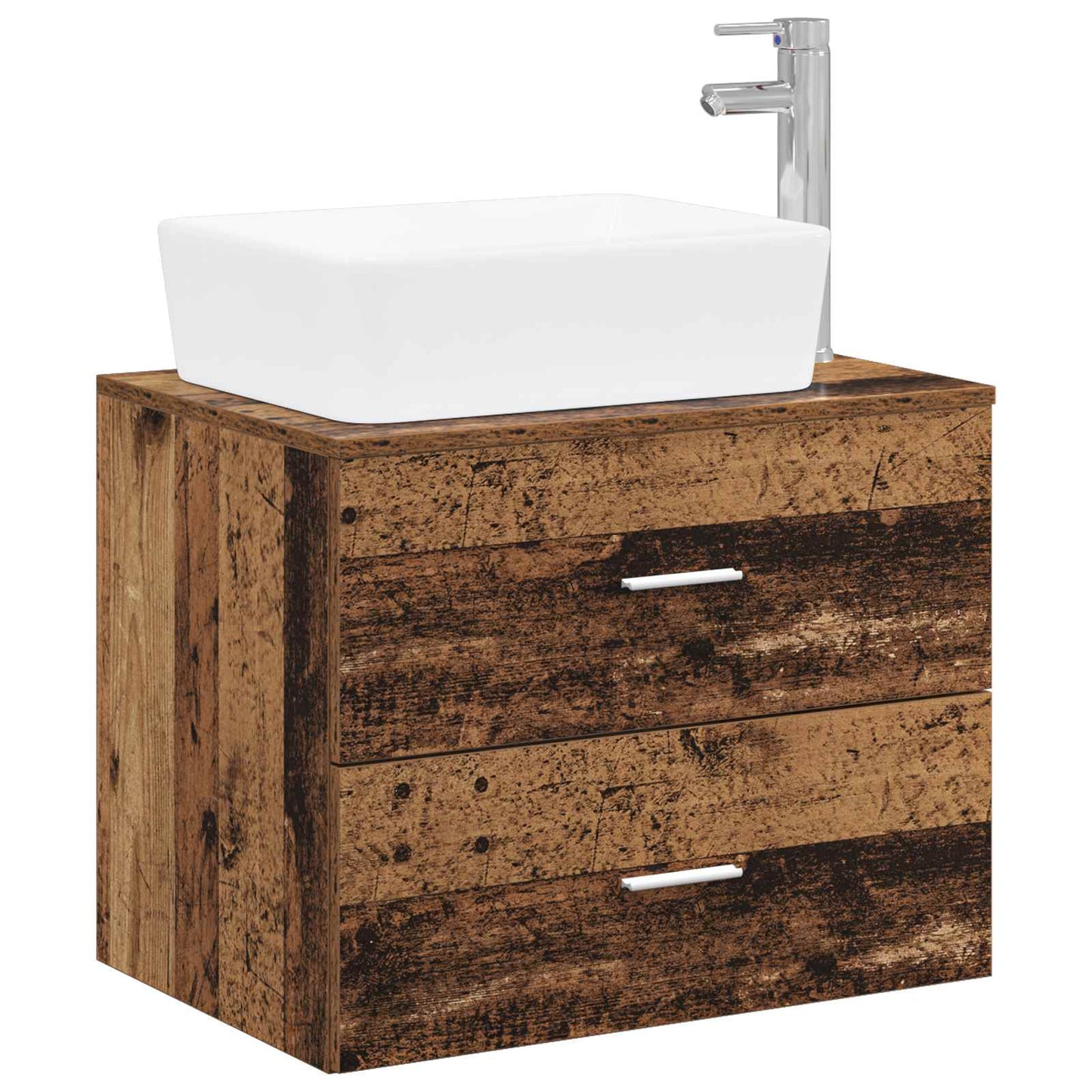 Bathroom Furniture Set Old Wood Engineered Wood
