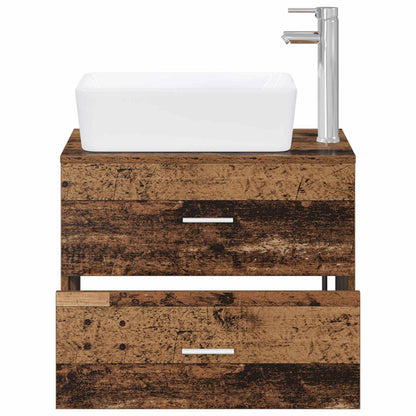 Bathroom Furniture Set Old Wood Engineered Wood