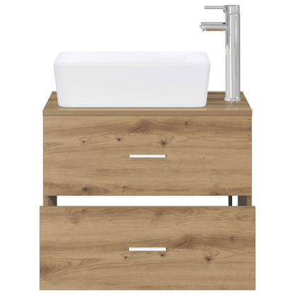 Bathroom Furniture Set Artisan Oak Engineered Wood