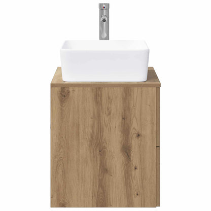 Bathroom Furniture Set Artisan Oak Engineered Wood