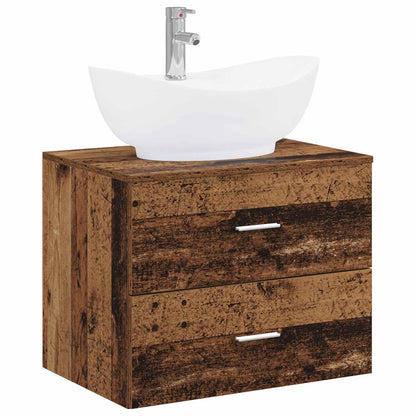 Bathroom Furniture Set Old Wood Engineered Wood