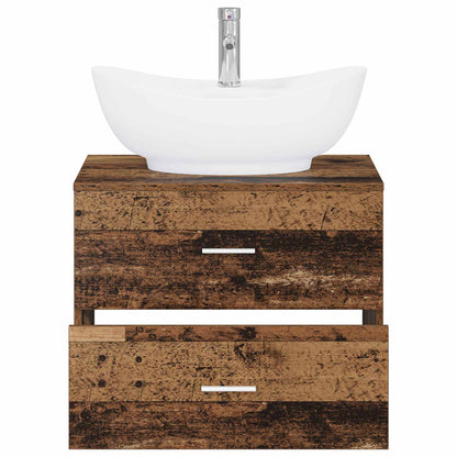 Bathroom Furniture Set Old Wood Engineered Wood