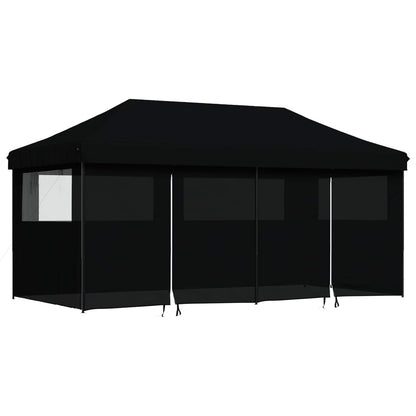 Party Tent Folding Black 292 x 580 x 315 cm Oxford Fabric