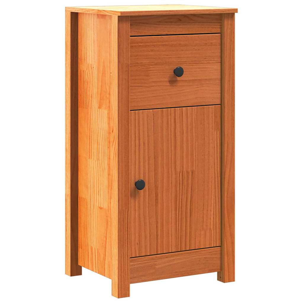 Sideboard Wax Brown 39 x 34.5 x 80 cm Solid Pine Wood