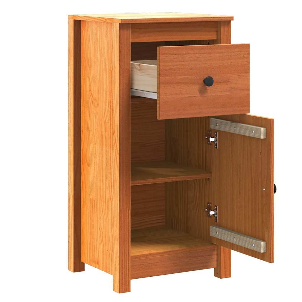 Sideboard Wax Brown 39 x 34.5 x 80 cm Solid Pine Wood