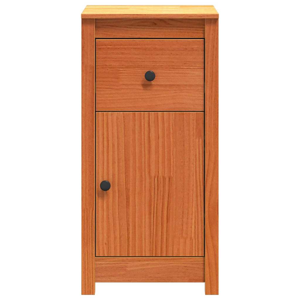 Sideboard Wax Brown 39 x 34.5 x 80 cm Solid Pine Wood