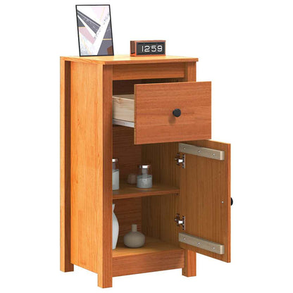 Sideboard 2 pcs Wax Brown 39 x 34.5 x 80 cm Solid Pine Wood