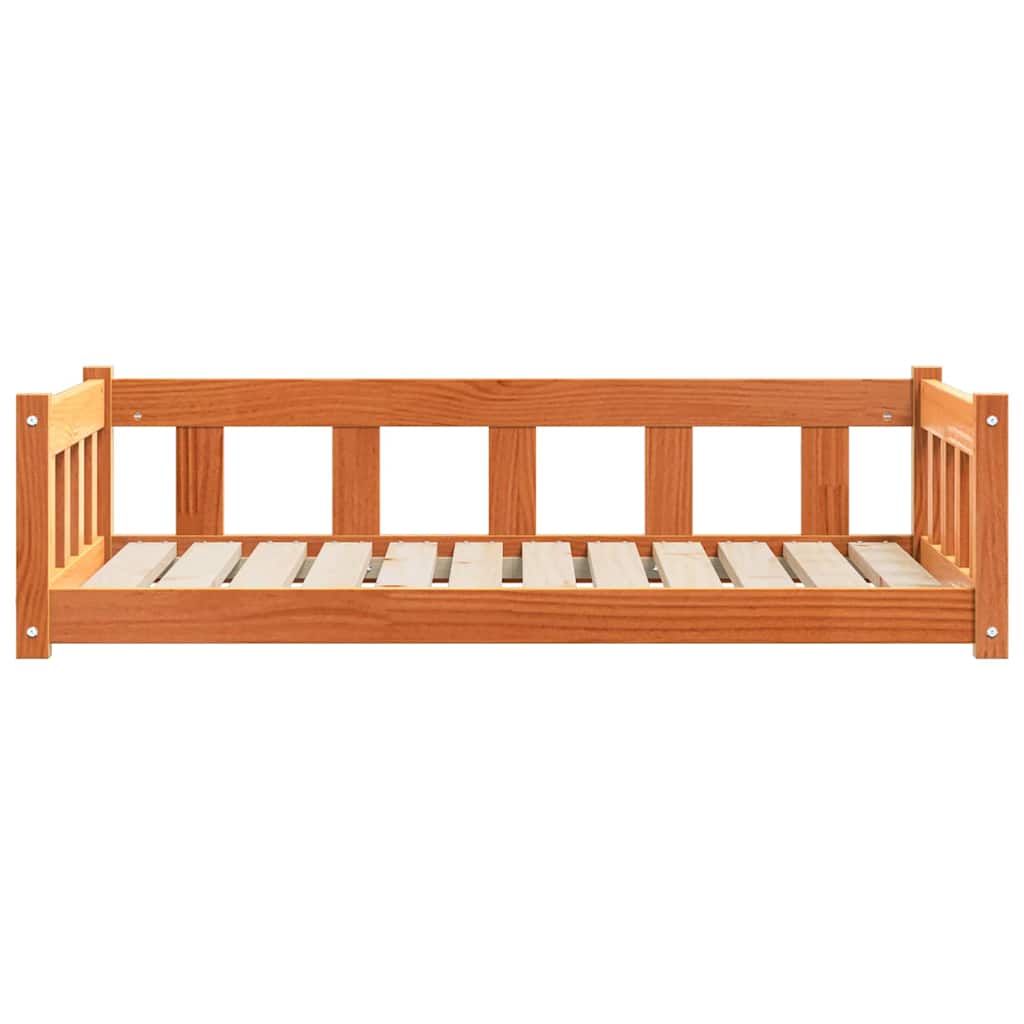 Dog Bed with Storage Wax Brown 100 x 70 x 28 cm Solid Pine Wood