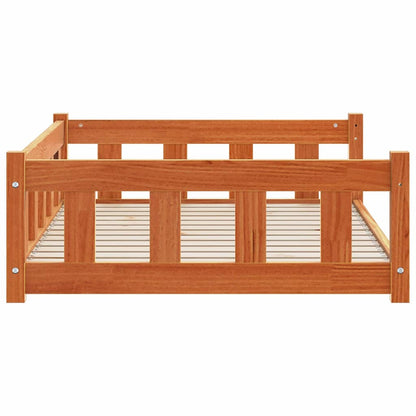 Dog Bed with Storage Wax Brown 100 x 70 x 28 cm Solid Pine Wood