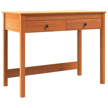 Desk with Drawer Max Brown 100 x 50 x 78 cm Solid Pine Wood