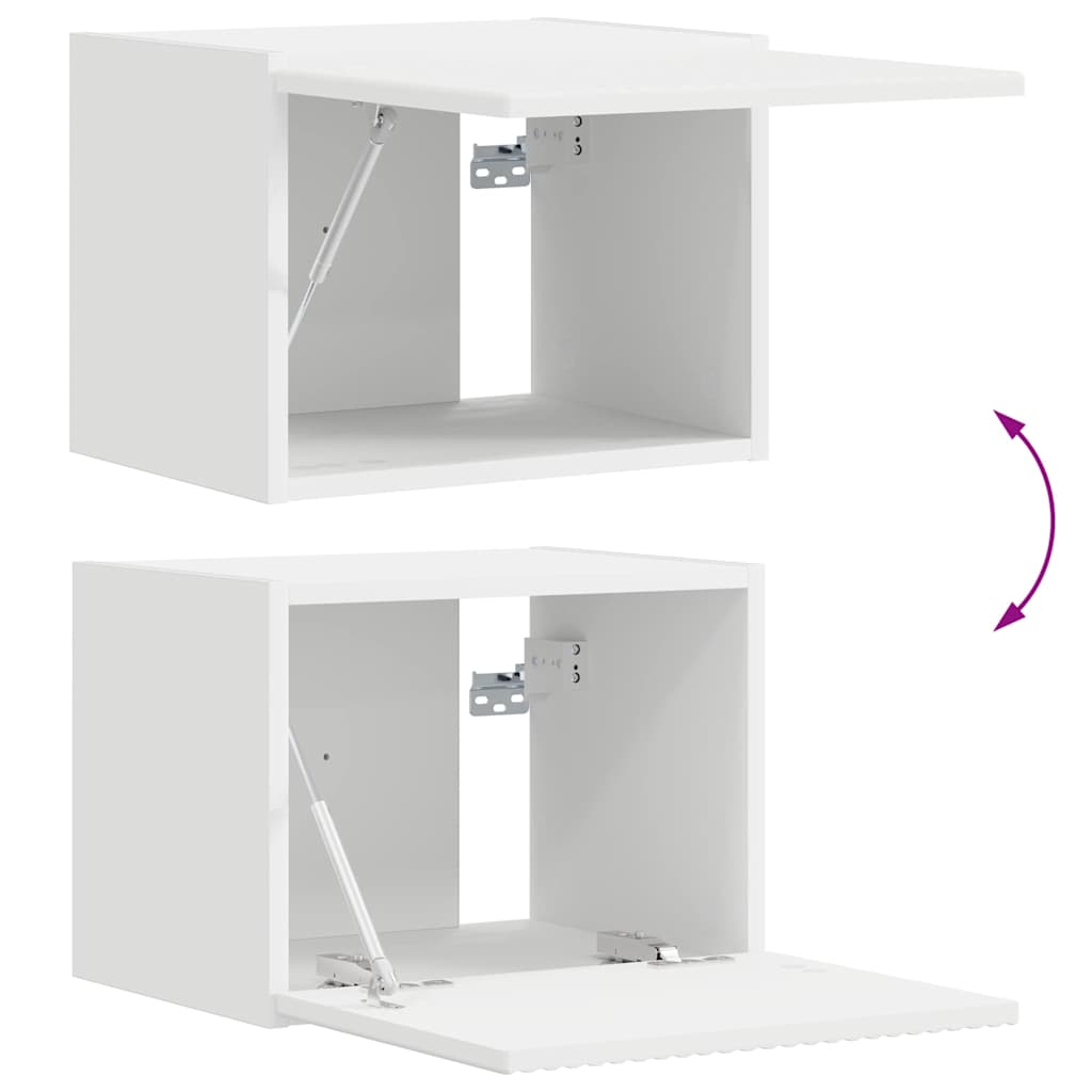 TV Wall Cabinet White 39 x 31 x 29.5 cm Engineered Wood