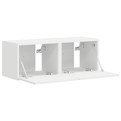 TV Wall Cabinet 2 pcs White 39 x 31 x 29.5 cm Engineered Wood