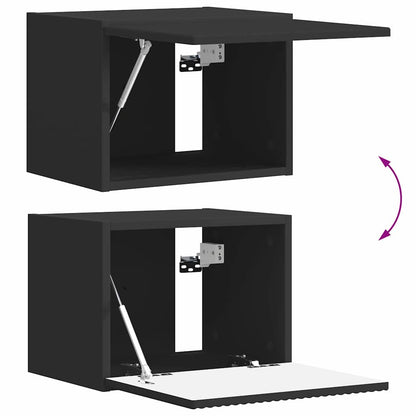 TV Wall Cabinet Black 39 x 31 x 29.5 cm Engineered Wood