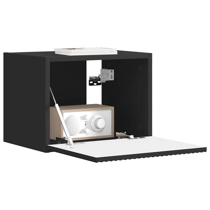 TV Wall Cabinet Black 39 x 31 x 29.5 cm Engineered Wood