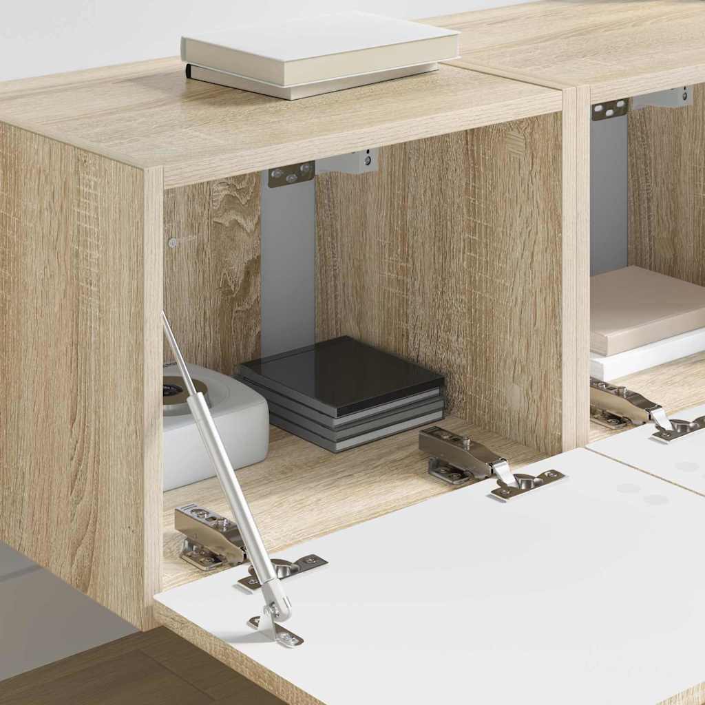TV Wall Cabinet 2 pcs Sonoma 39 x 31 x 29.5 cm Engineered Wood