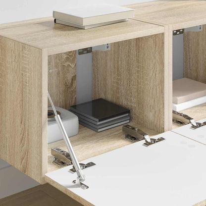 TV Wall Cabinet 2 pcs Sonoma 39 x 31 x 29.5 cm Engineered Wood