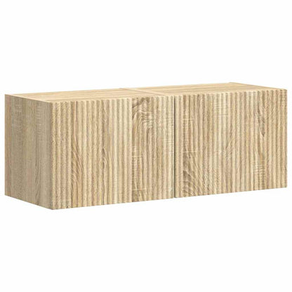 TV Wall Cabinet 2 pcs Sonoma 39 x 31 x 29.5 cm Engineered Wood