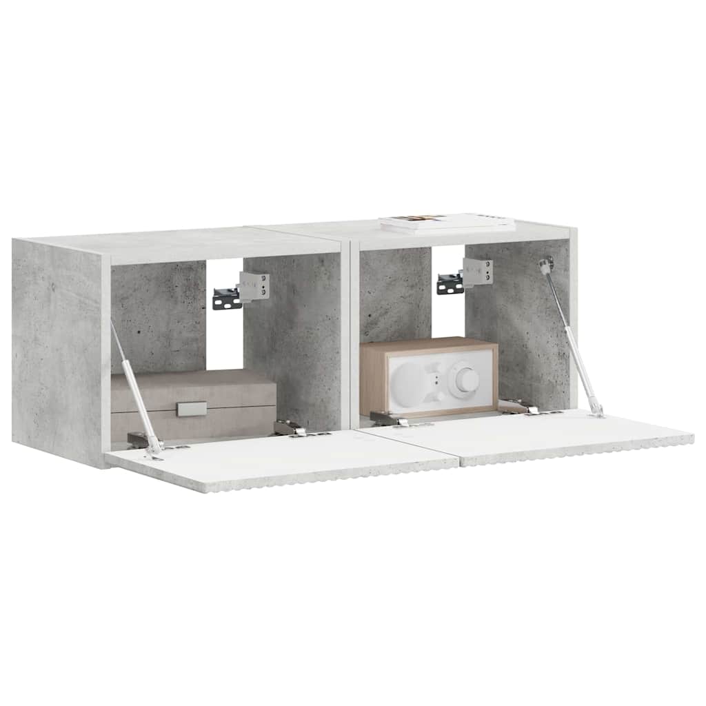 TV Wall Cabinet Wall-mounted 2 pcs Concerte 39 x 31 x 29.5 cm