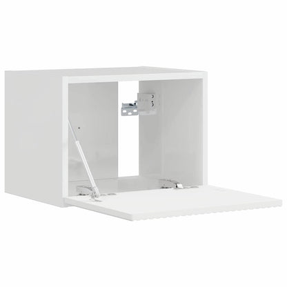 TV Wall Cabinet Gloss White 39 x 31 x 29.5 cm Engineered Wood