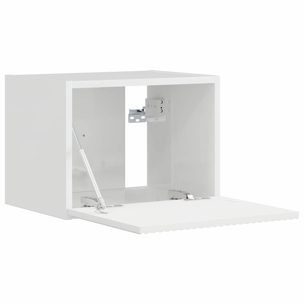 TV Wall Cabinet Gloss White 39 x 31 x 29.5 cm Engineered Wood