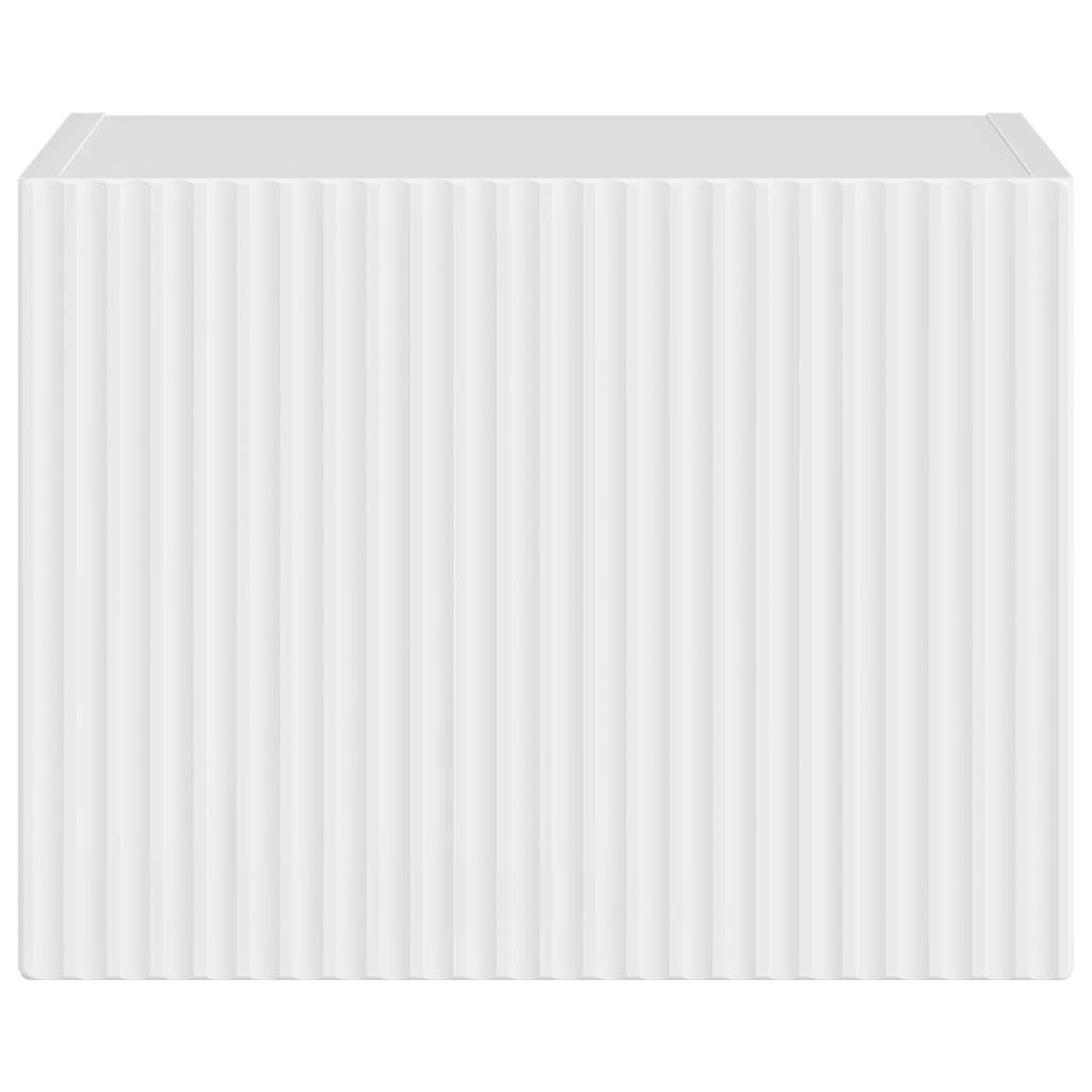 TV Wall Cabinet Gloss White 39 x 31 x 29.5 cm Engineered Wood