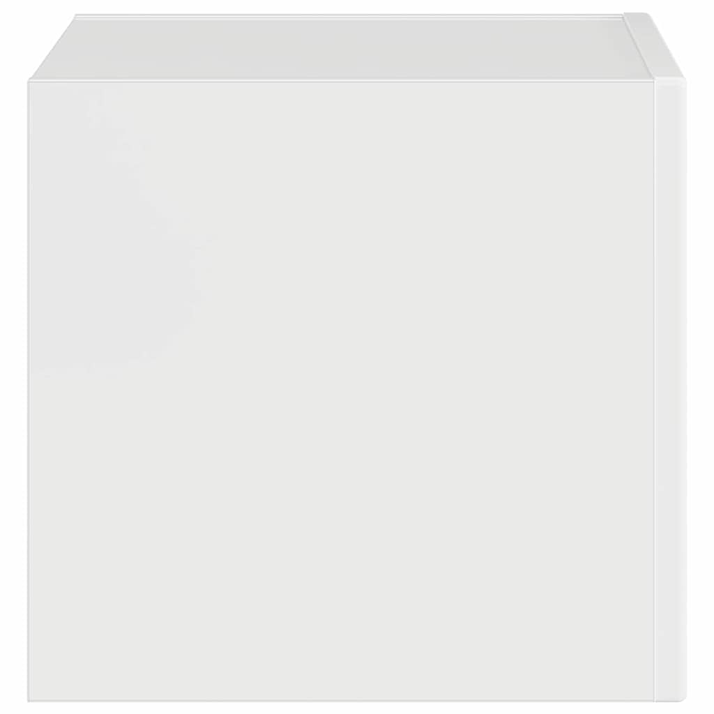 TV Wall Cabinet Gloss White 39 x 31 x 29.5 cm Engineered Wood