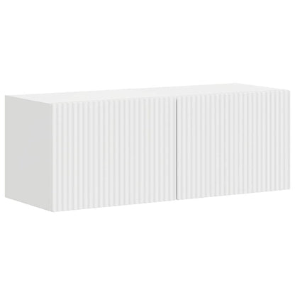 TV Wall Cabinet 2 pcs Gloss White 39 x 31 x 29.5 cm