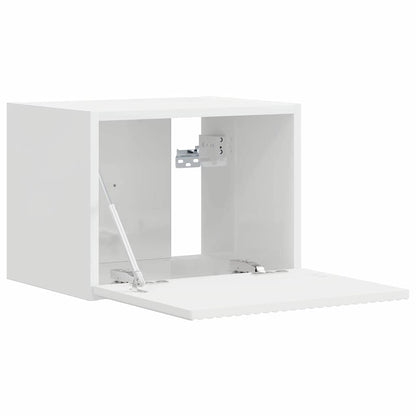 TV Wall Cabinet 2 pcs Gloss White 39 x 31 x 29.5 cm