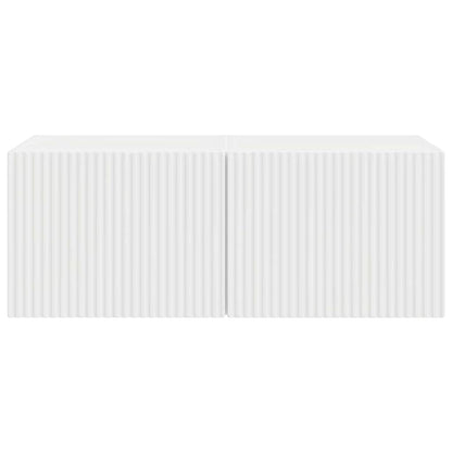 TV Wall Cabinet 2 pcs Gloss White 39 x 31 x 29.5 cm
