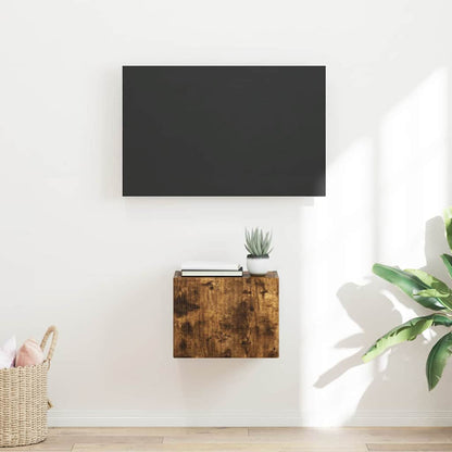TV Wall Cabinet Smoked Oak 39 x 31 x 29.5 cm Engineered Wood