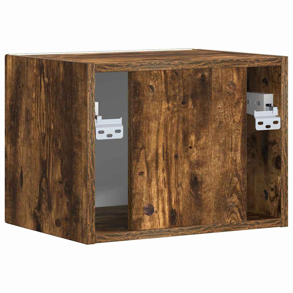 TV Wall Cabinet Smoked Oak 39 x 31 x 29.5 cm Engineered Wood