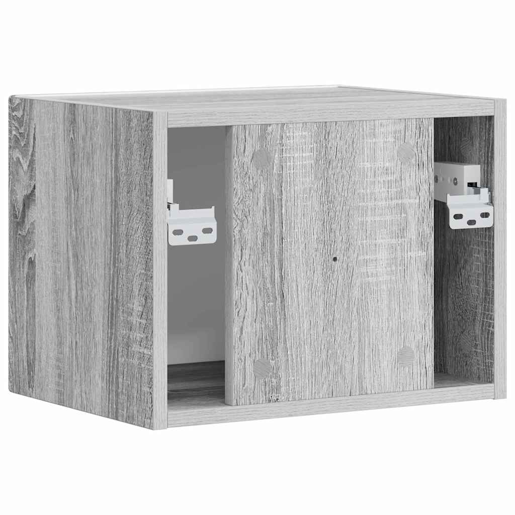 TV Wall Cabinet Grey Sonoma 39 x 31 x 29.5 cm Engineered Wood