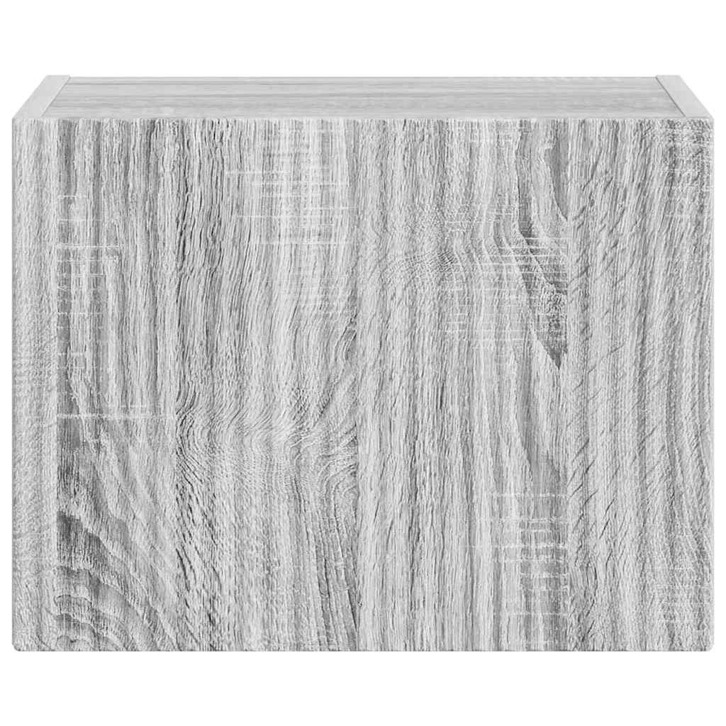 TV Wall Cabinet Grey Sonoma 39 x 31 x 29.5 cm Engineered Wood