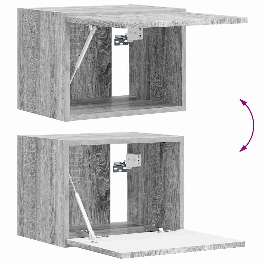 TV Wall Cabinet Grey Sonoma 39 x 31 x 29.5 cm Engineered Wood
