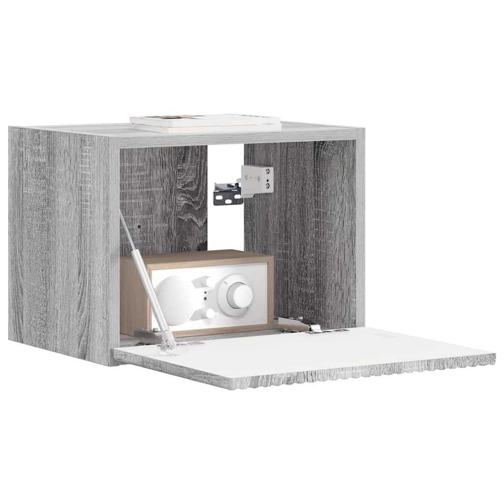 TV Wall Cabinet Grey Sonoma 39 x 31 x 29.5 cm Engineered Wood