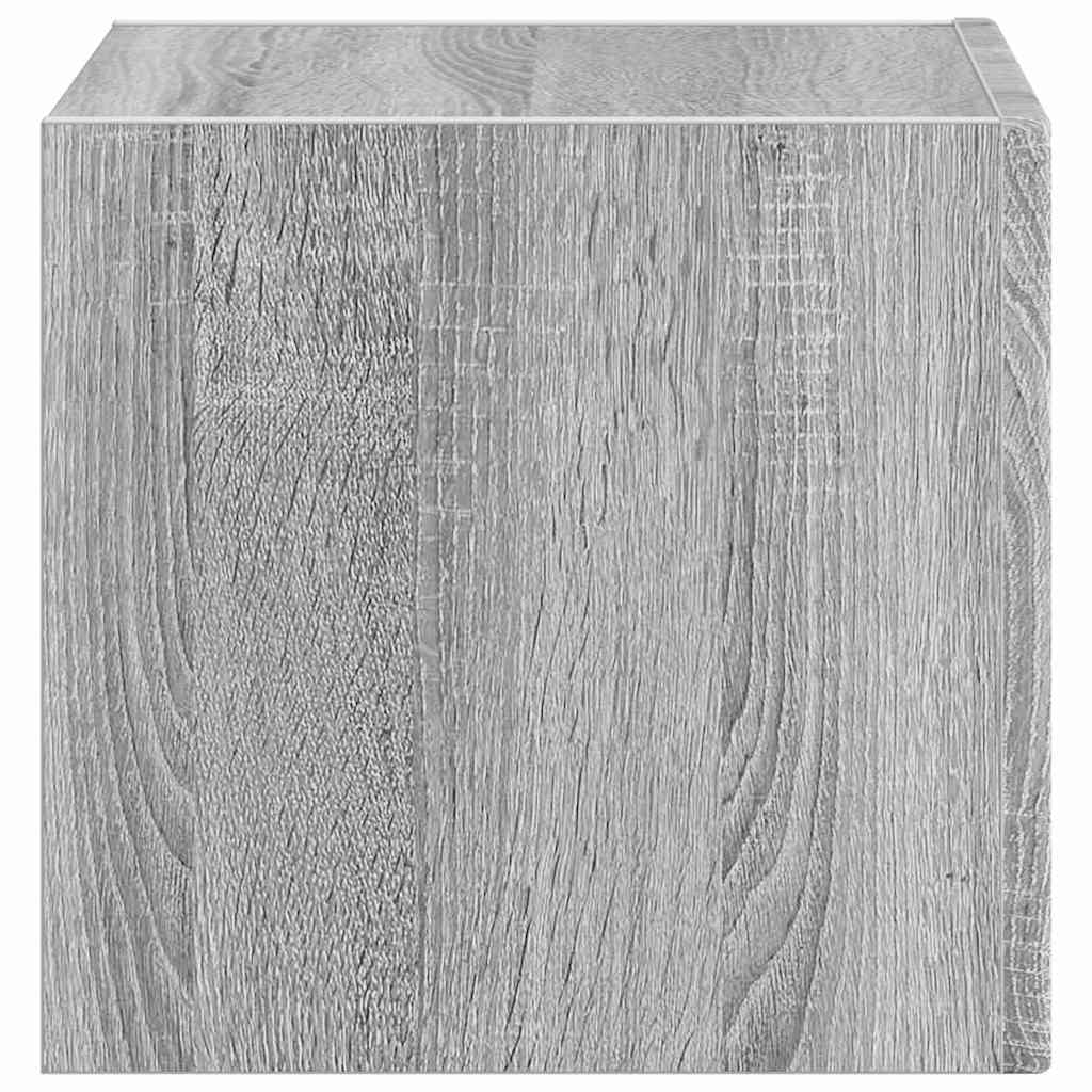 TV Wall Cabinet Grey Sonoma 39 x 31 x 29.5 cm Engineered Wood
