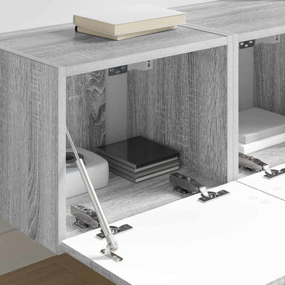 TV Wall Cabinet 2 pcs Grey Sonoma 39 x 31 x 29.5 cm