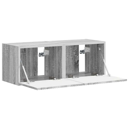 TV Wall Cabinet 2 pcs Grey Sonoma 39 x 31 x 29.5 cm