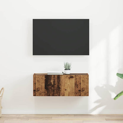 TV Wall Cabinet Wall-mounted 2 pcs Old Wood 39 x 31 x 29.5 cm