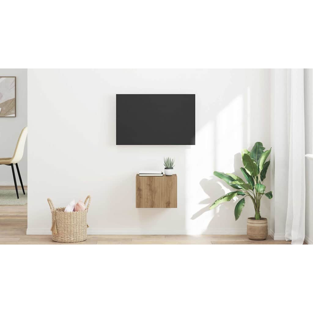 TV Wall Cabinet Artisian Oak 39 x 31 x 29.5 cm Engineered Wood