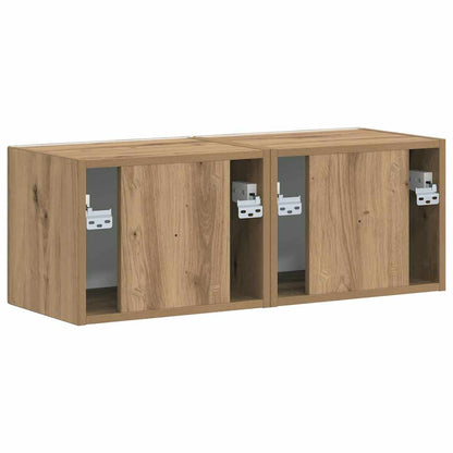 TV Wall Cabinet 2 pcs Artisian Oak 39 x 31 x 29.5 cm